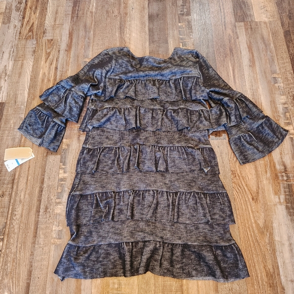 Copper Key Ruffle Dress - Picture 2 of 5